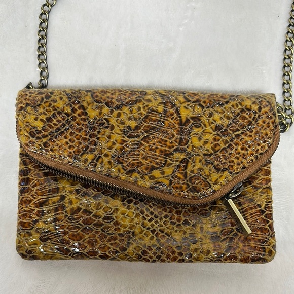 HOBO International Snakeskin Crossbody/ wristlet Bag - Picture 1 of 14